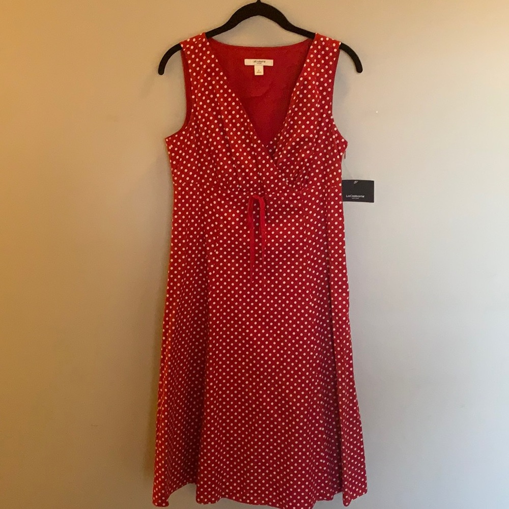 Liz Claiborne size 6 polka dot dress